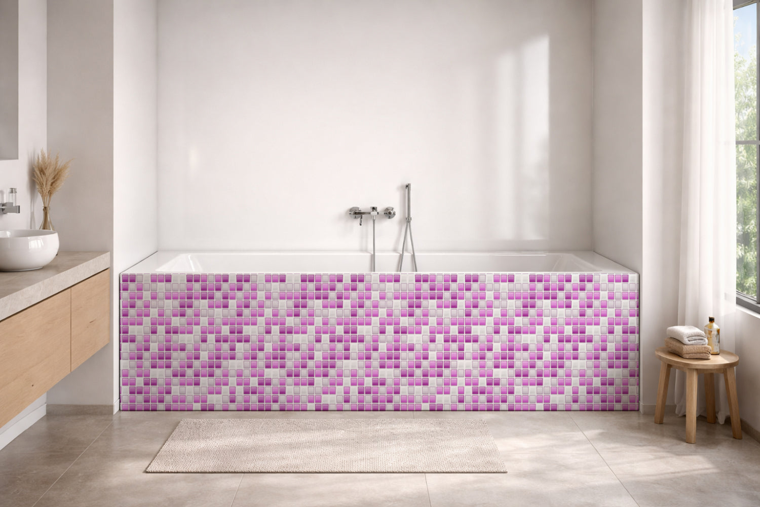 Badewannenverkleidung Fliesenoptik
