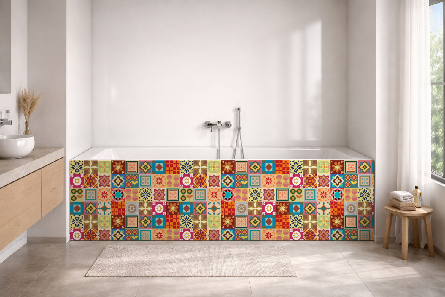 Badewannenverkleidung Patchwork