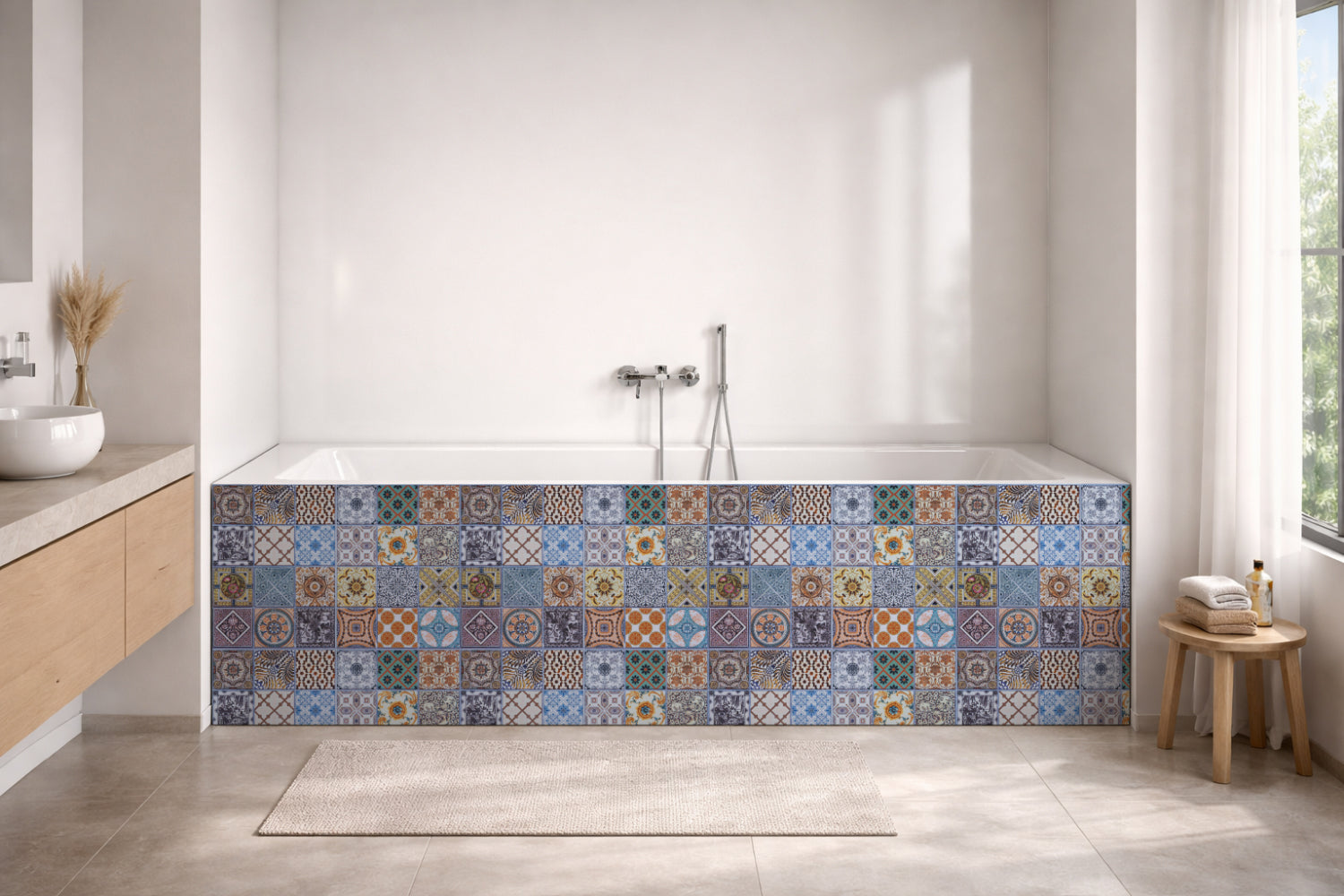 Badewannenverkleidung Patchwork