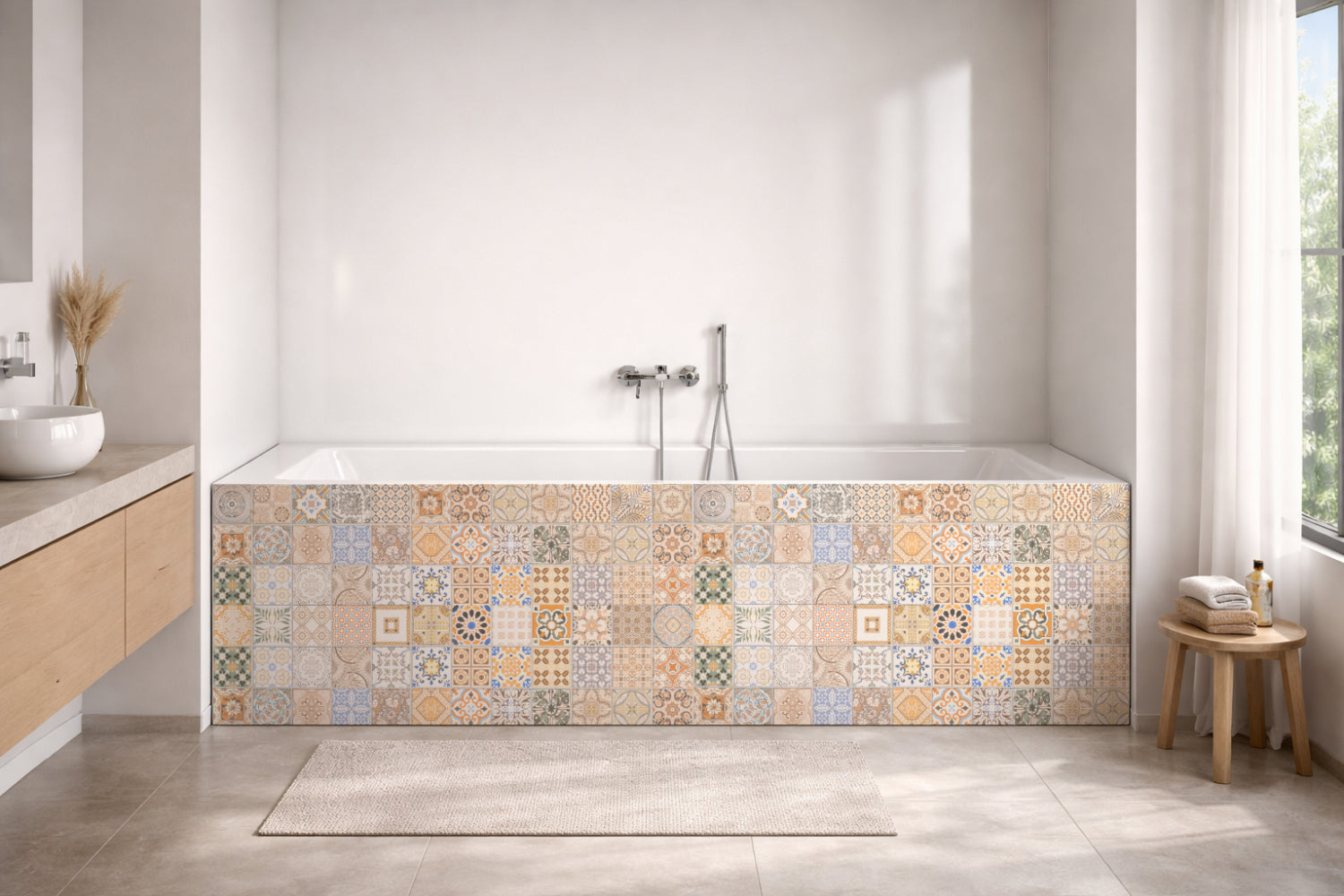 Badewannenverkleidung Patchwork
