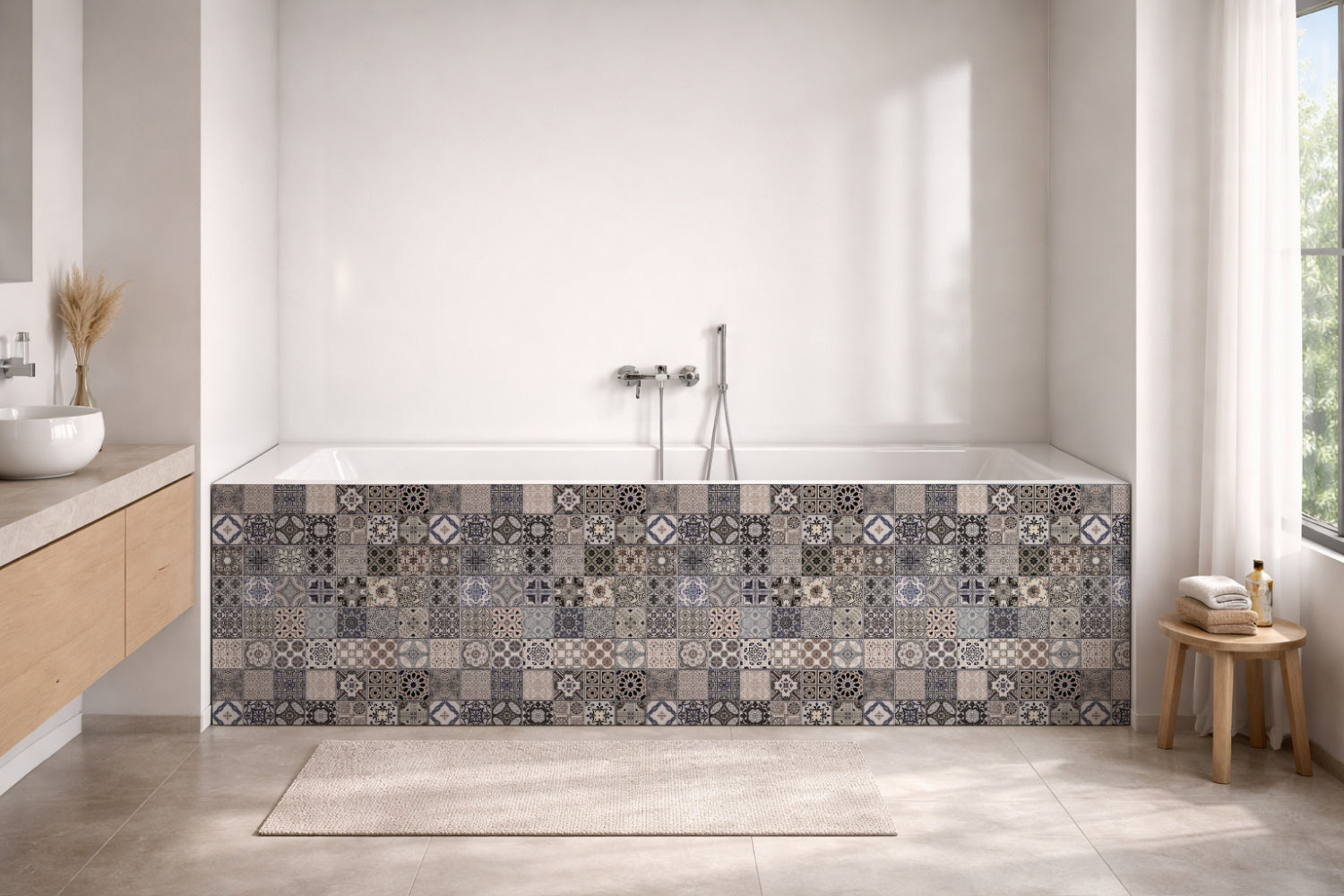 Badewannenverkleidung Patchwork