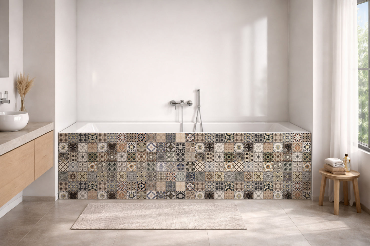 Badewannenverkleidung Patchwork
