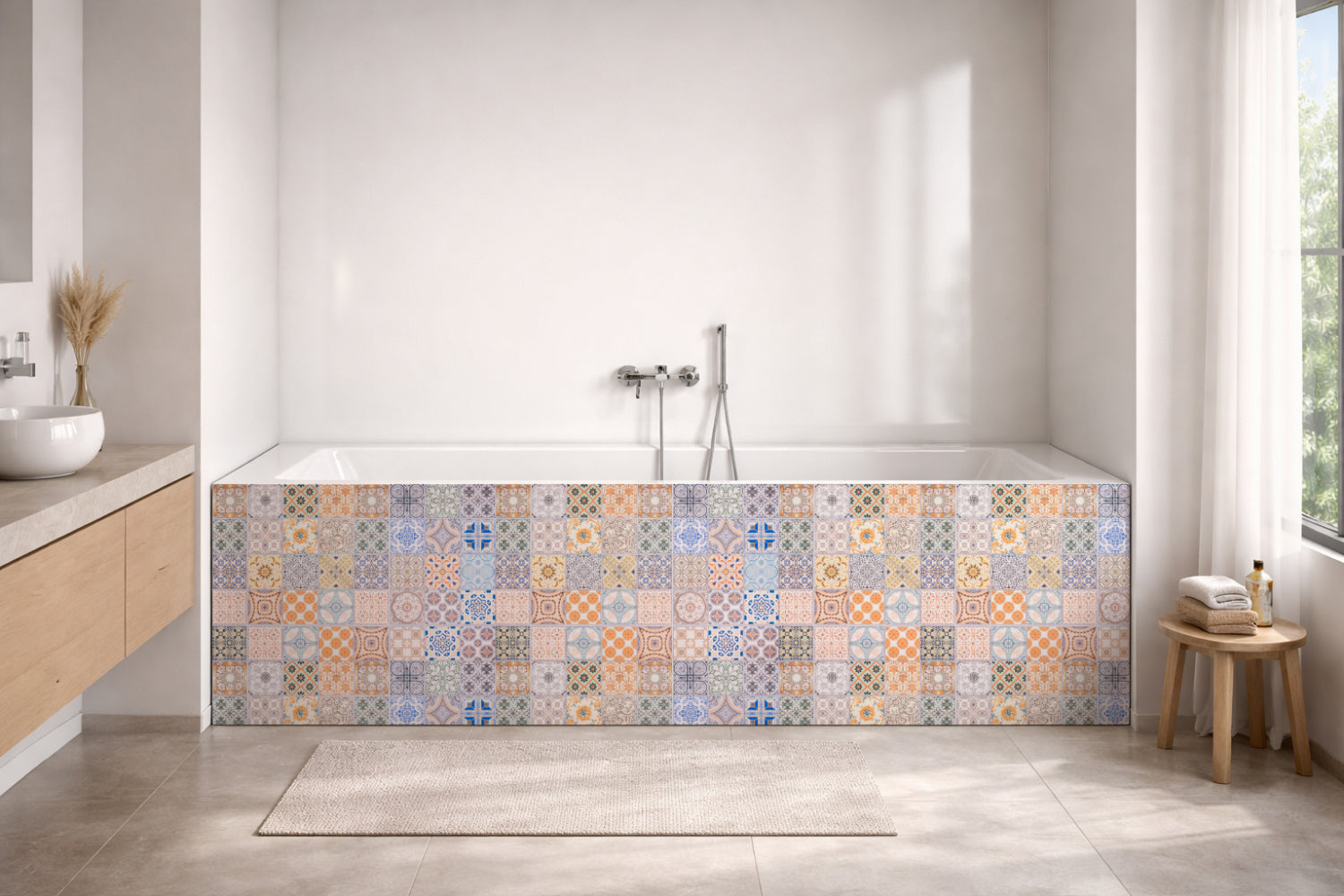 Badewannenverkleidung Patchwork