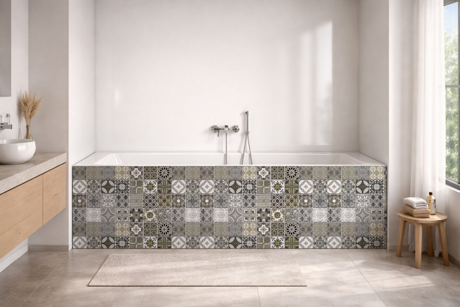 Badewannenverkleidung Patchwork