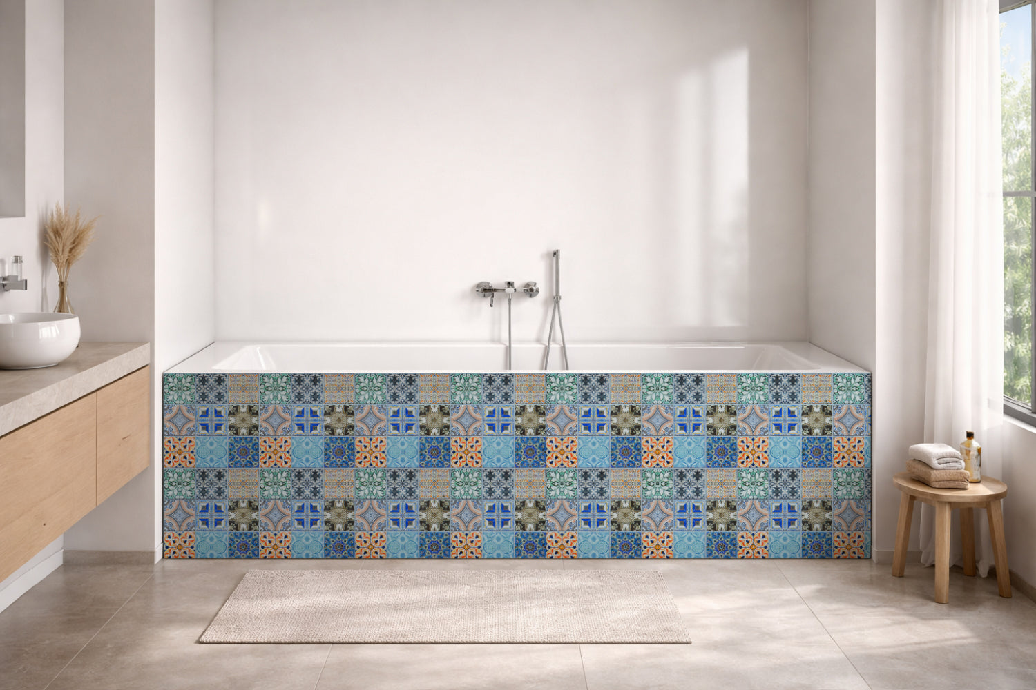 Badewannenverkleidung Patchwork