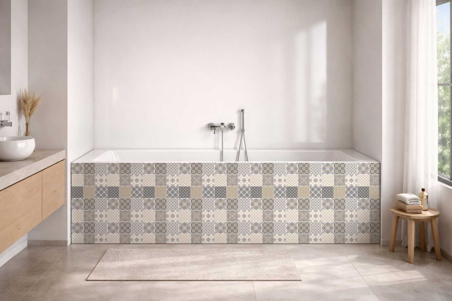 Badewannenverkleidung Patchwork