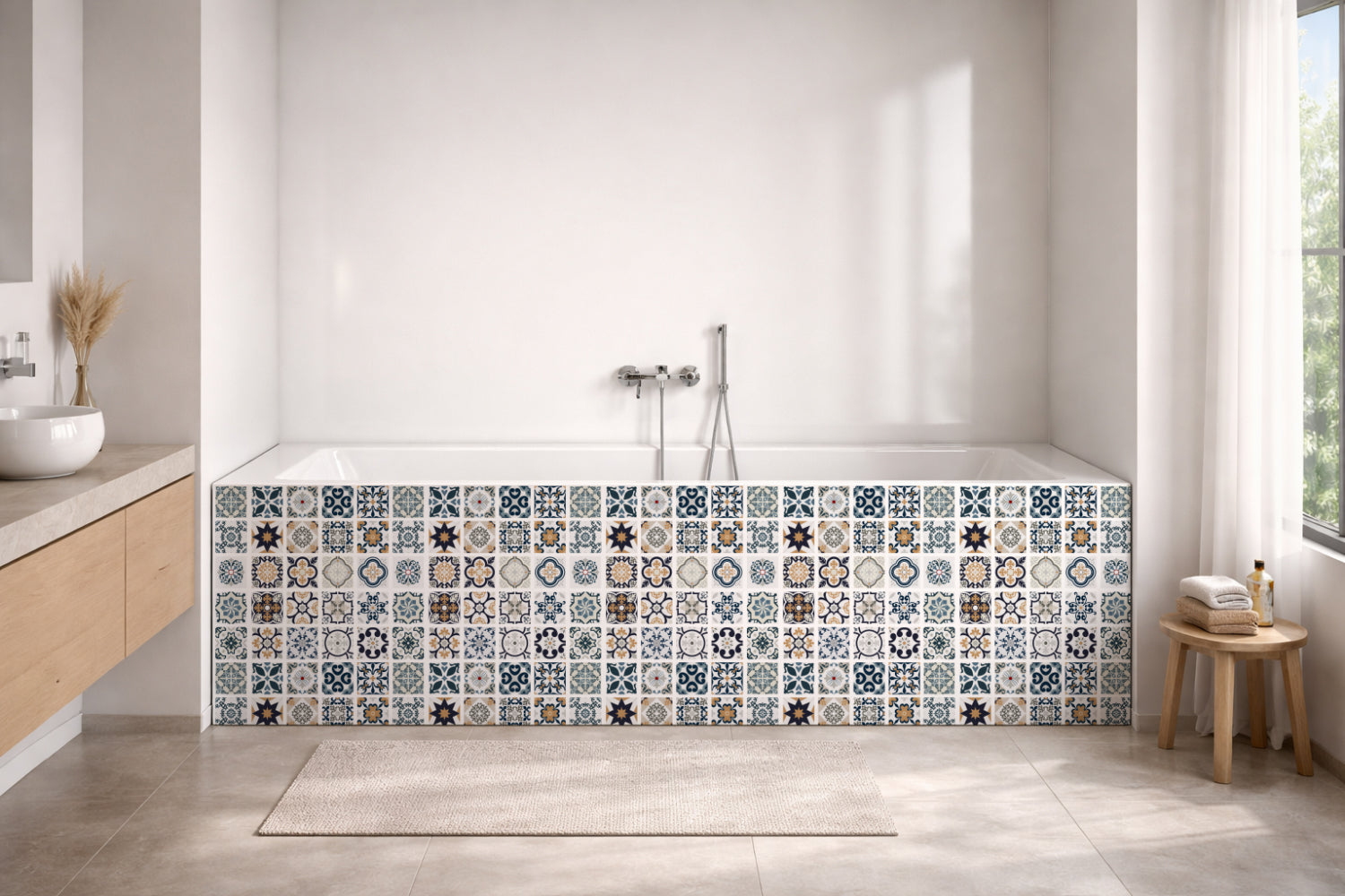 Badewannenverkleidung Patchwork