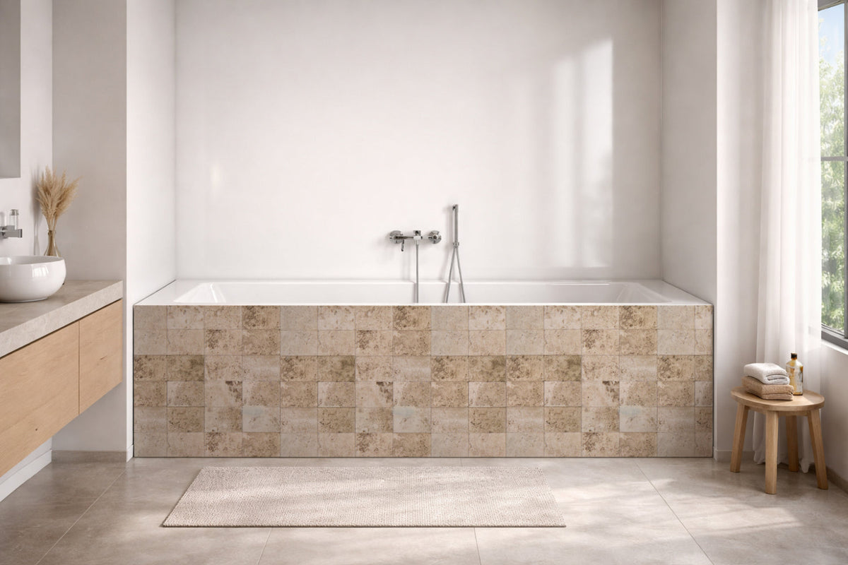 Badewannenverkleidung Steinoptik