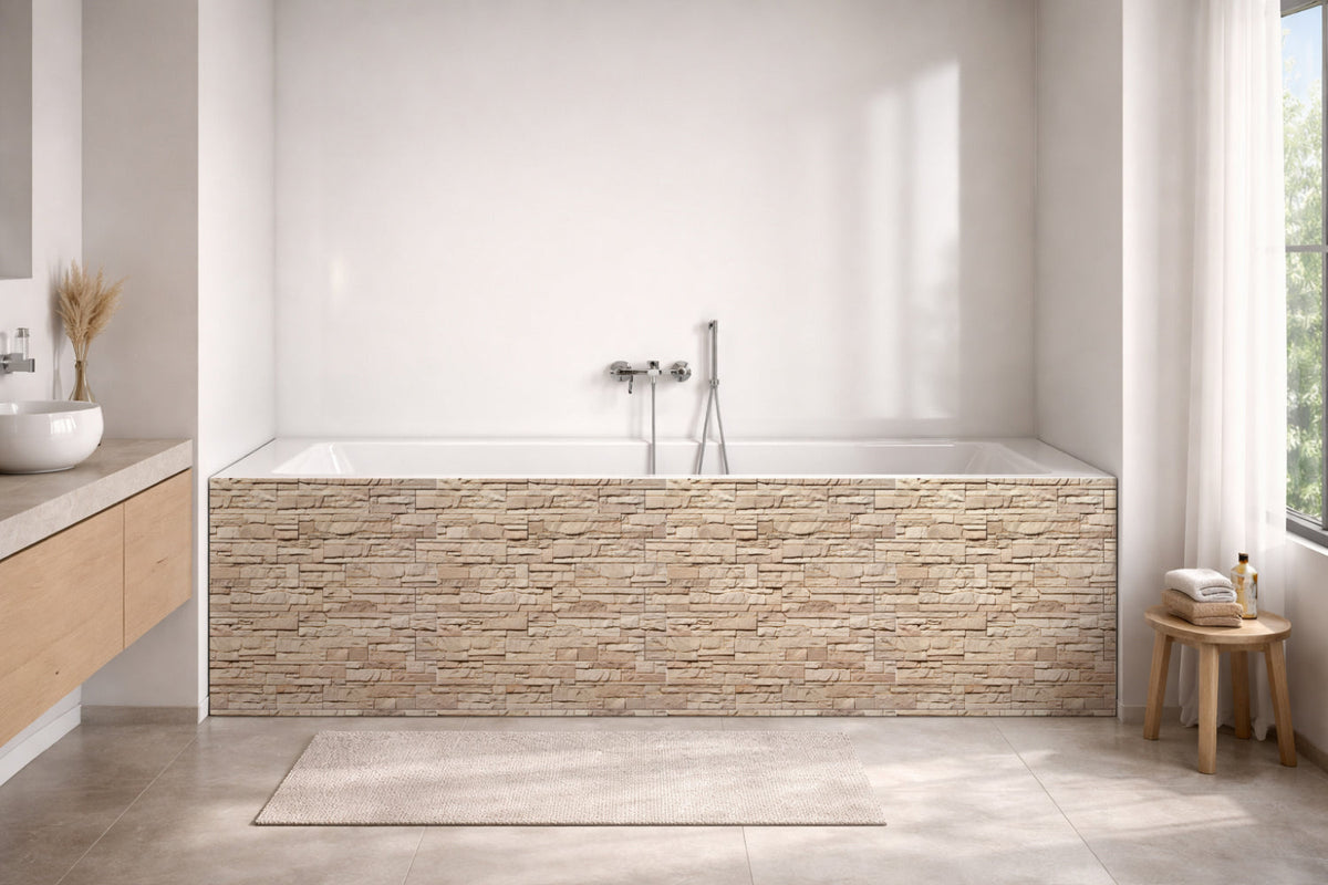 Badewannenverkleidung Steinoptik