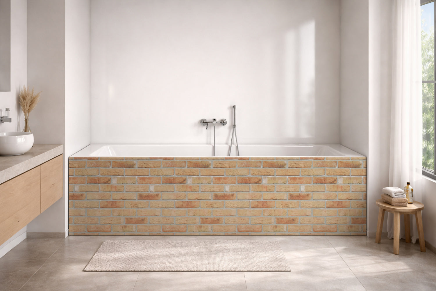Badewannenverkleidung Steinoptik