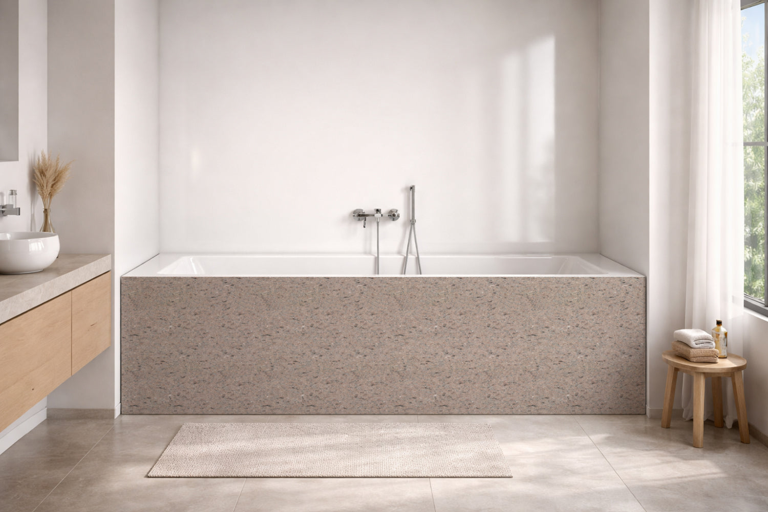 Badewannenverkleidung Steinoptik