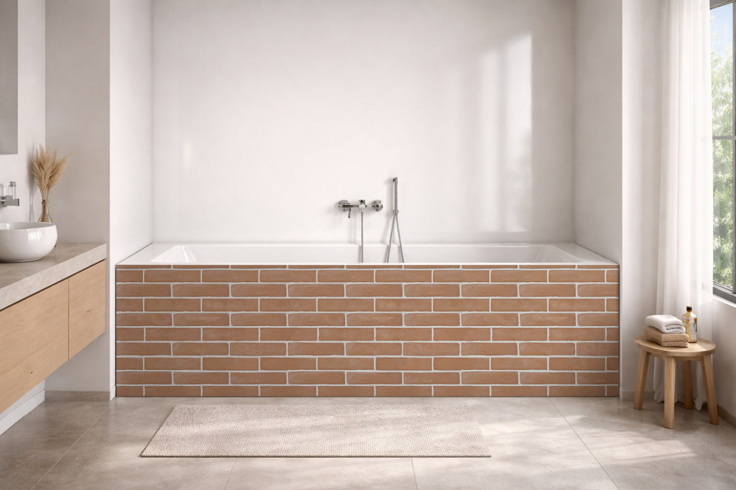 Badewannenverkleidung Steinoptik