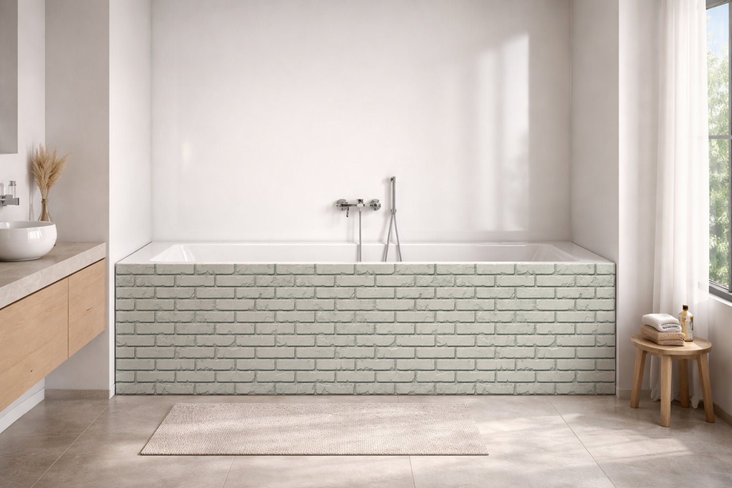Badewannenverkleidung Steinoptik