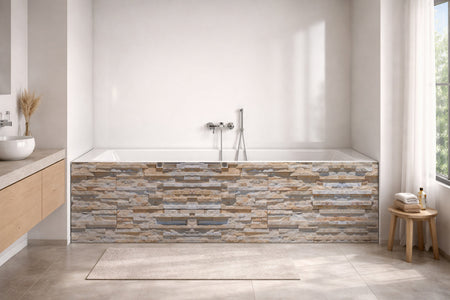 Badewannenverkleidung Steinoptik