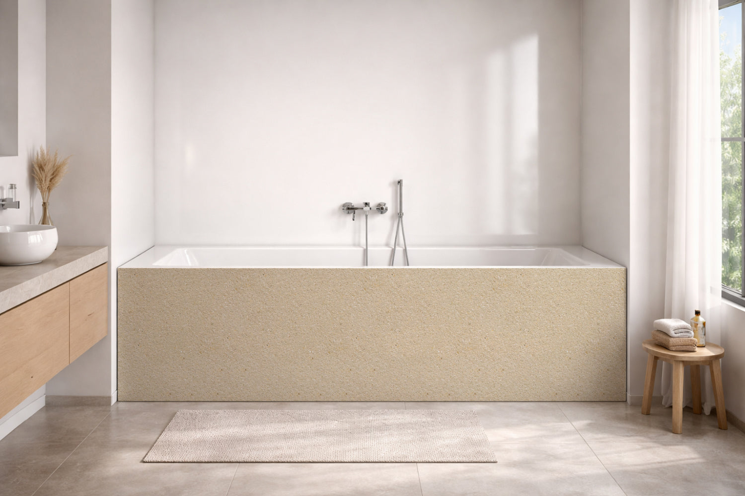 Badewannenverkleidung Steinoptik