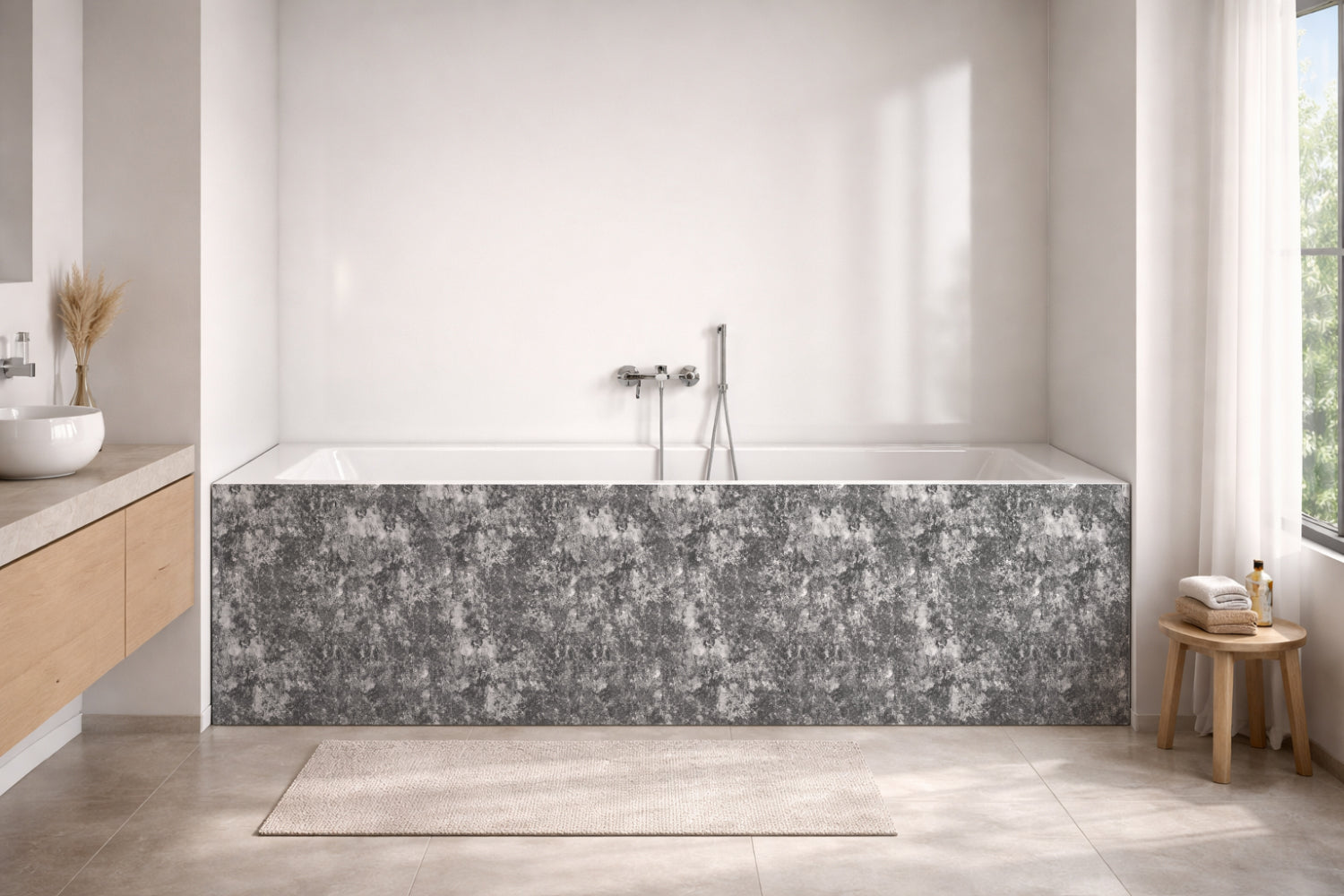 Badewannenverkleidung Steinoptik