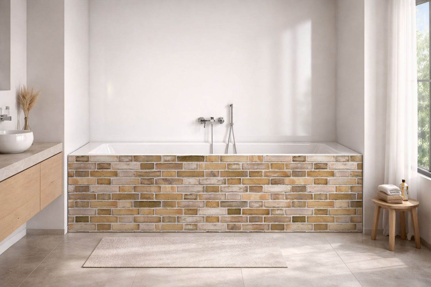 Badewannenverkleidung Steinoptik