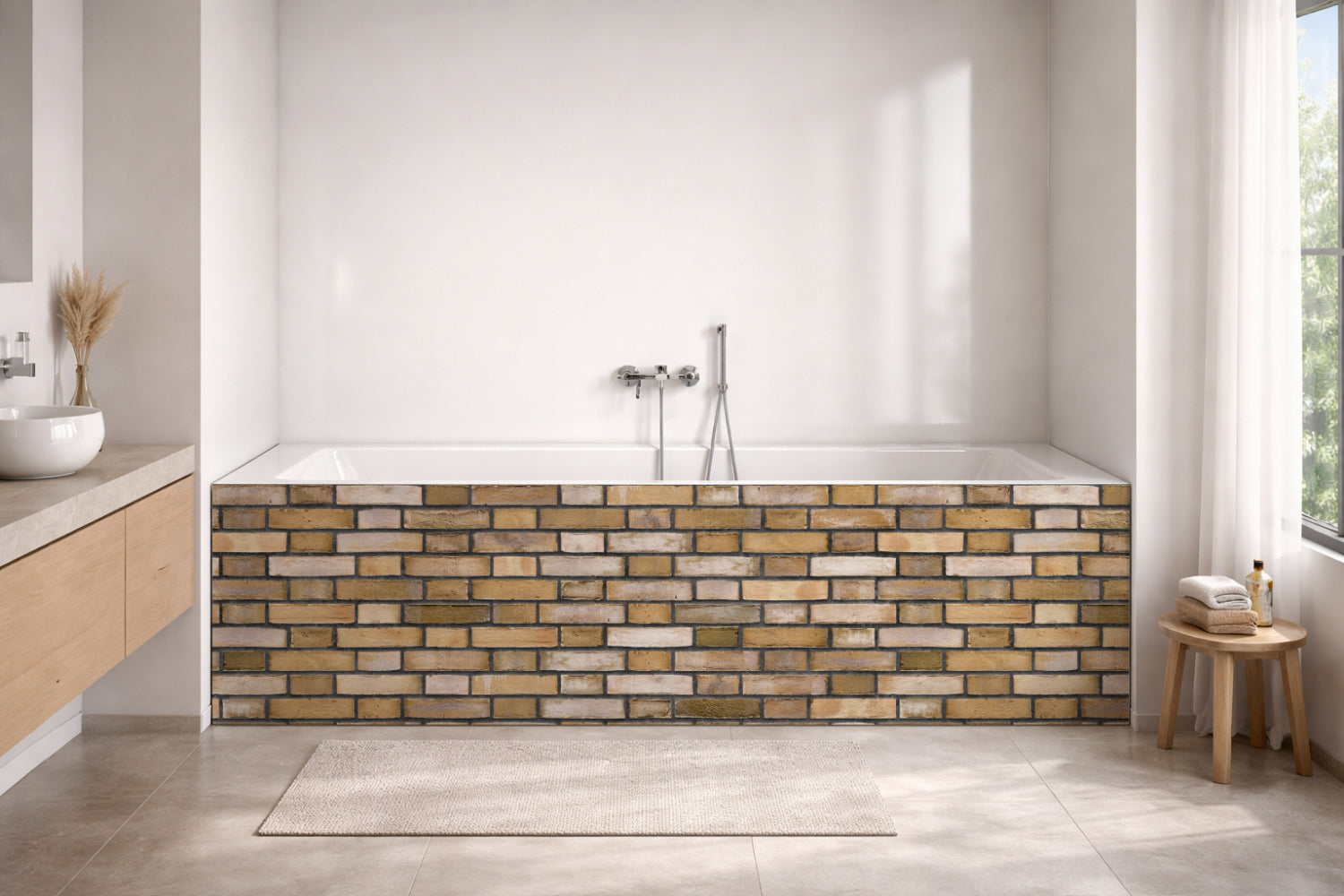 Badewannenverkleidung Steinoptik