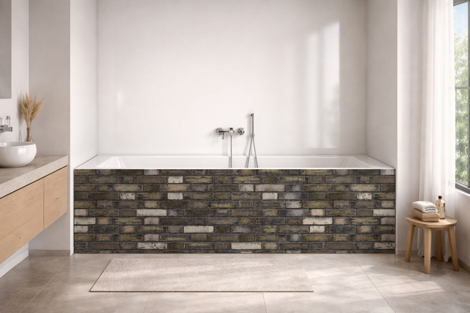 Badewannenverkleidung Steinoptik