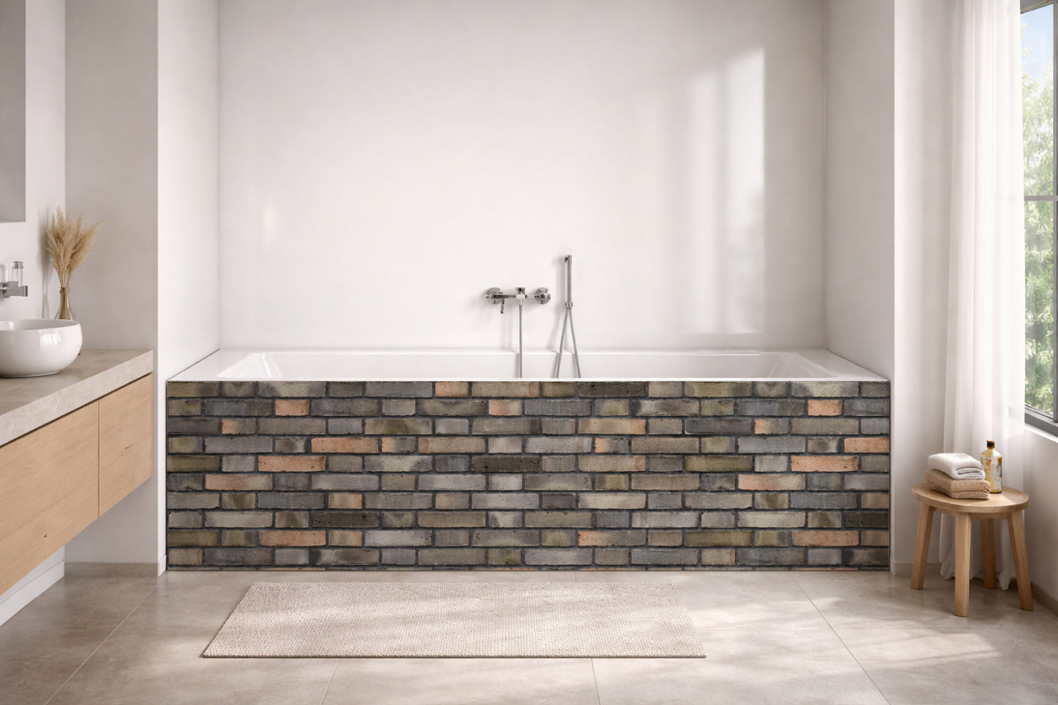 Badewannenverkleidung Steinoptik