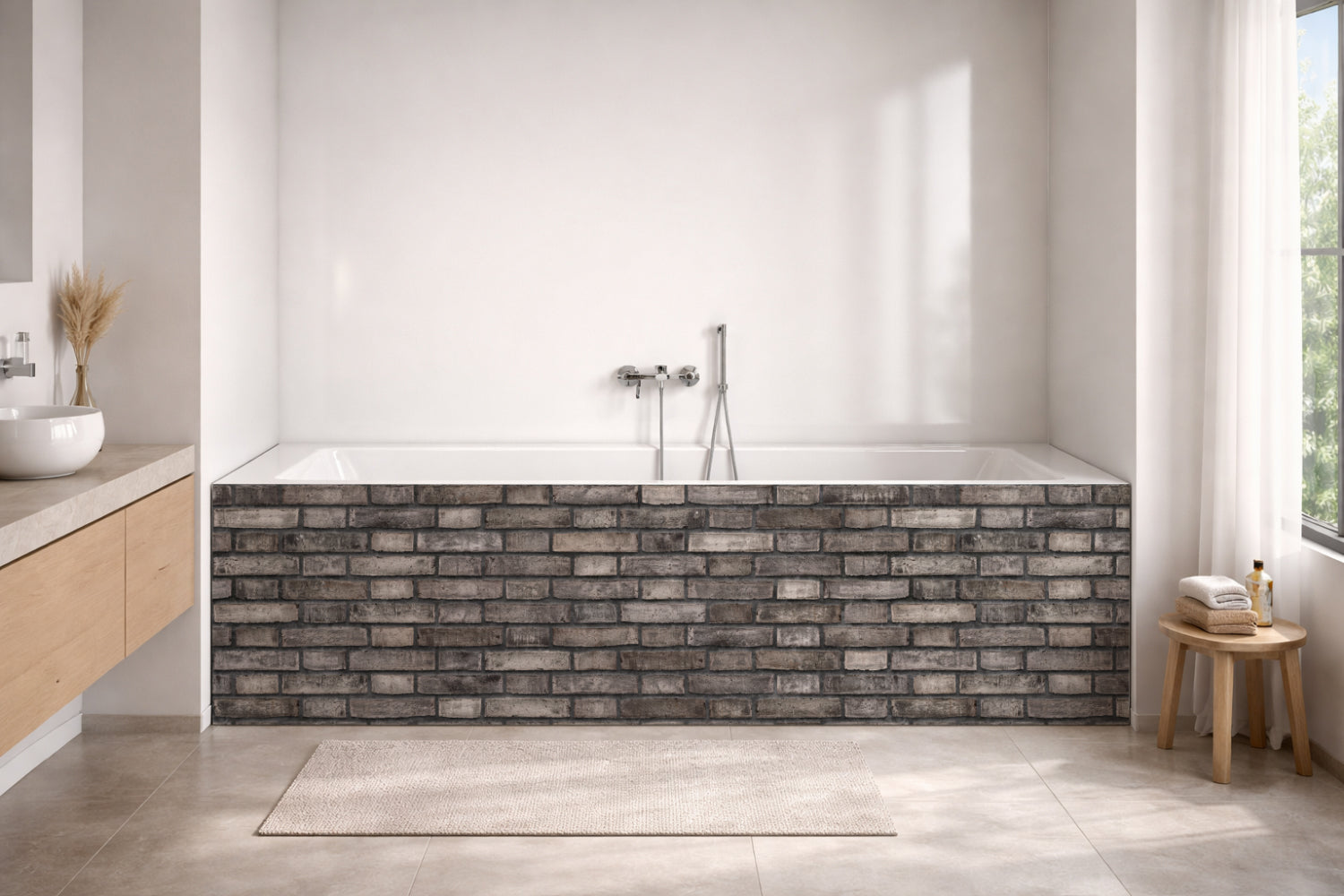 Badewannenverkleidung Steinoptik
