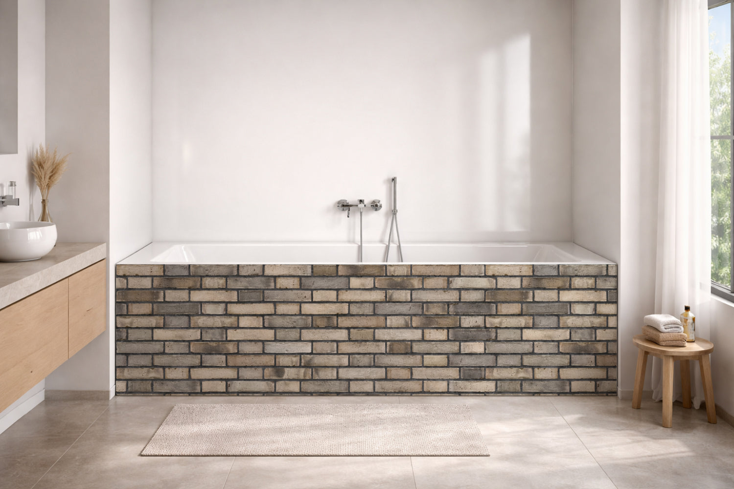 Badewannenverkleidung Steinoptik