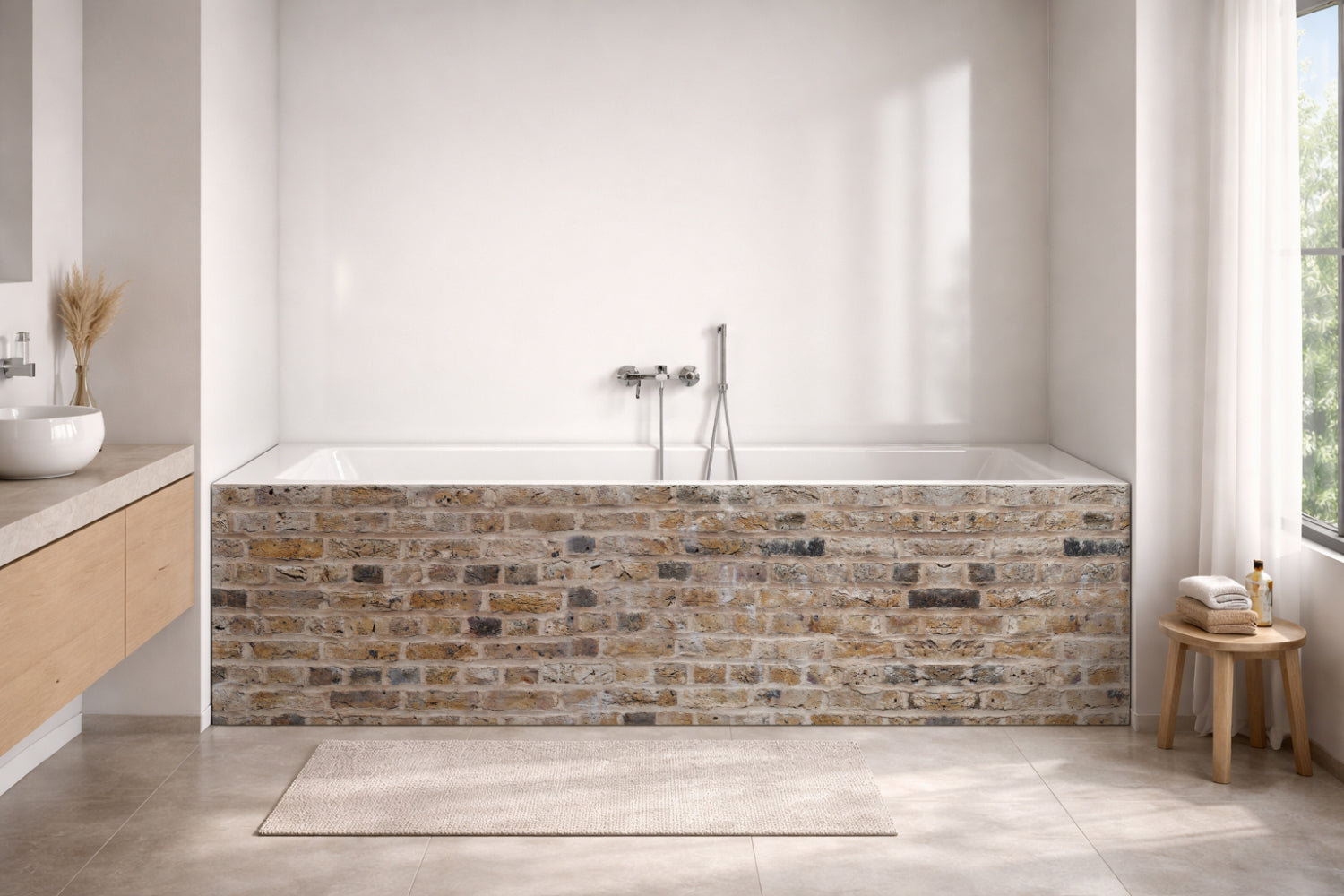 Badewannenverkleidung Steinoptik