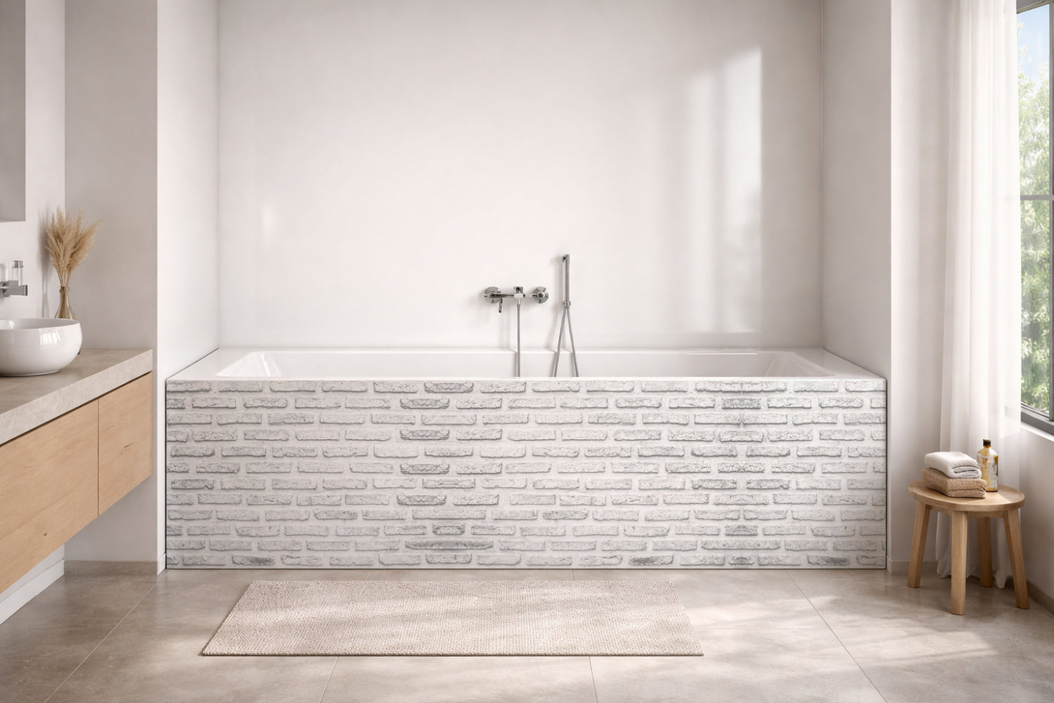 Badewannenverkleidung Steinoptik