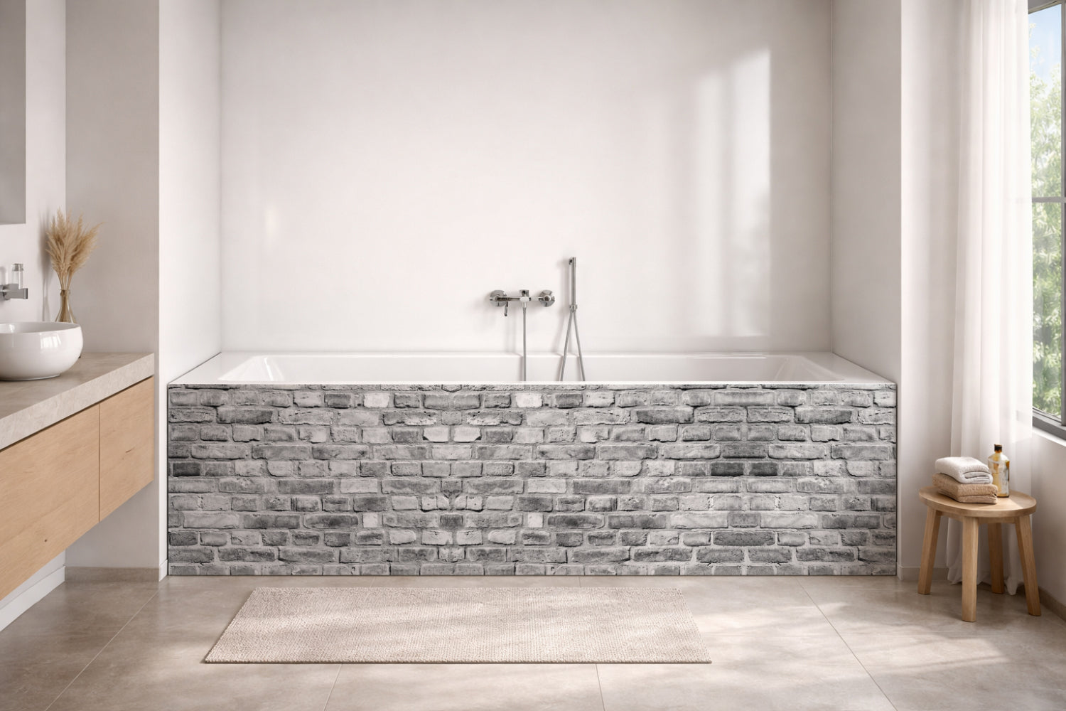 Badewannenverkleidung Steinoptik