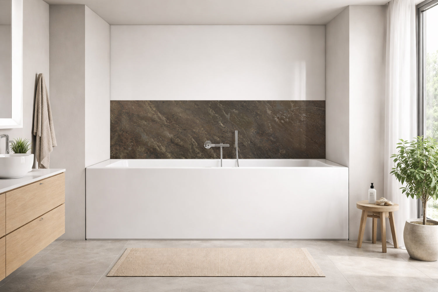 Badewannenverkleidung Steinoptik
