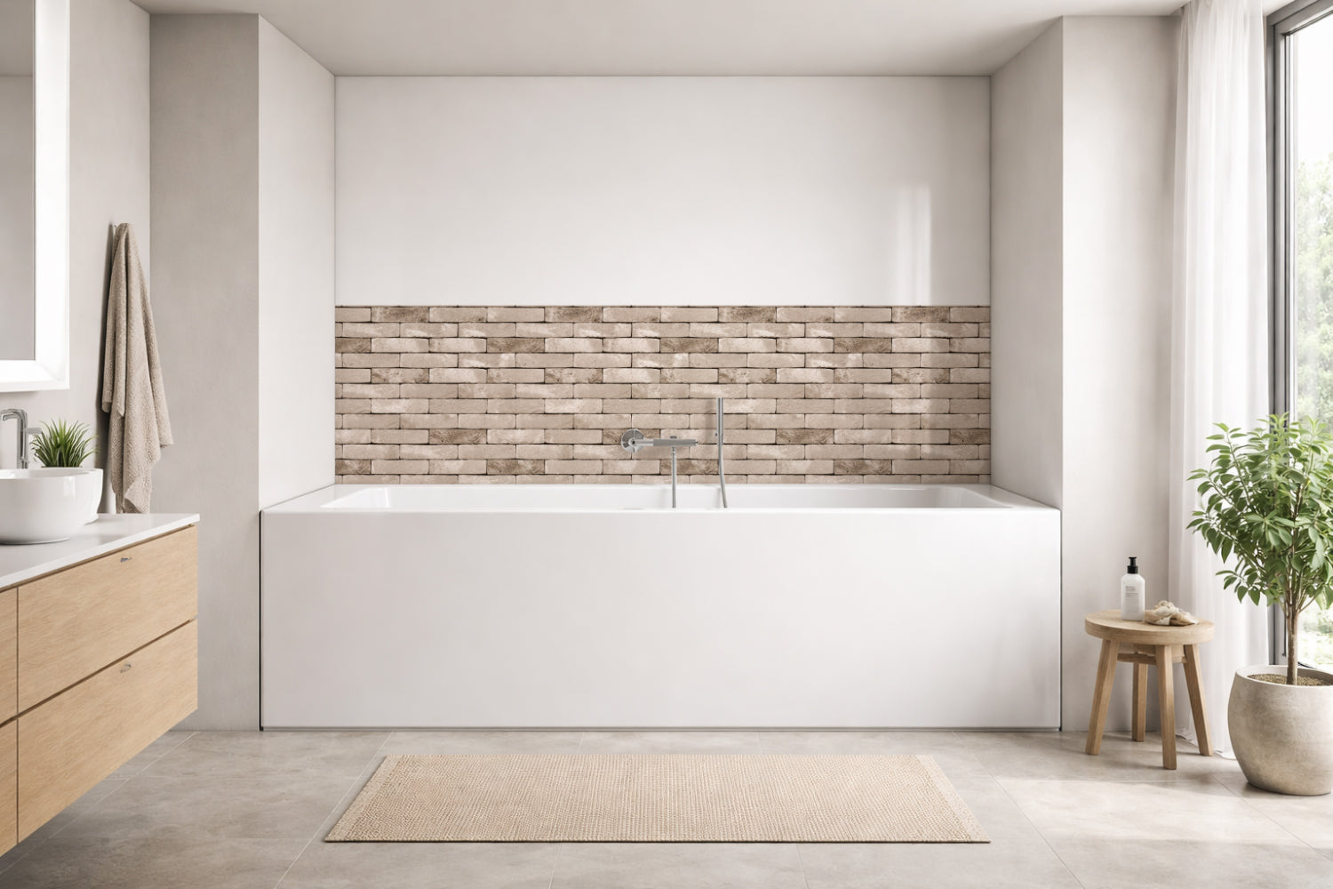 Badewannenverkleidung Steinoptik