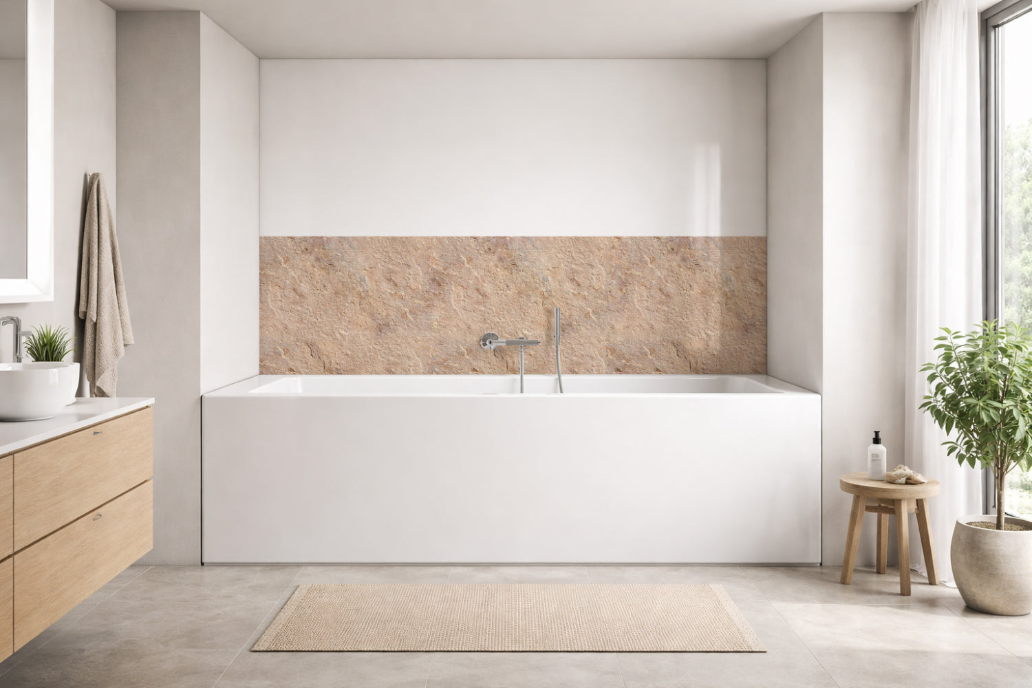 Badewannenverkleidung Steinoptik