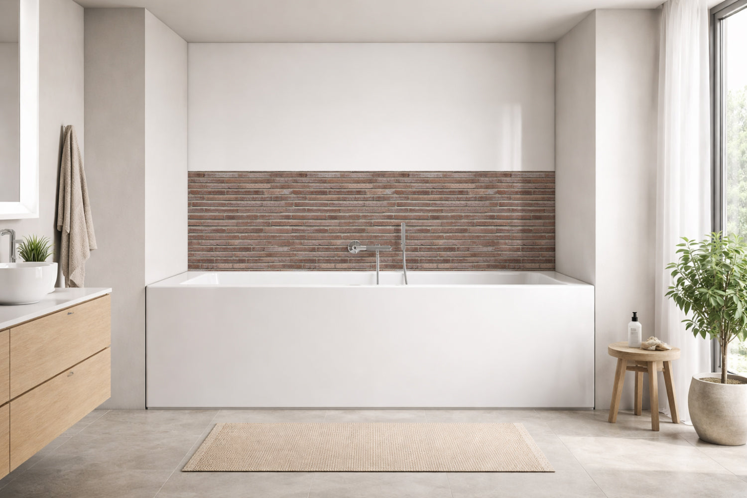 Badewannenverkleidung Steinoptik