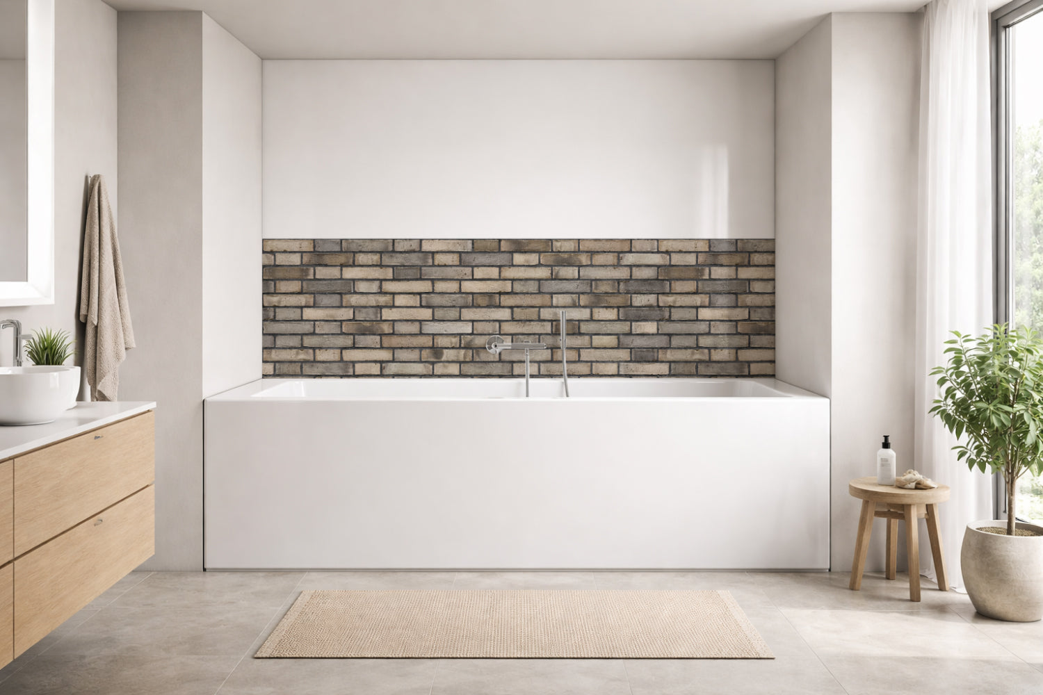Badewannenverkleidung Steinoptik