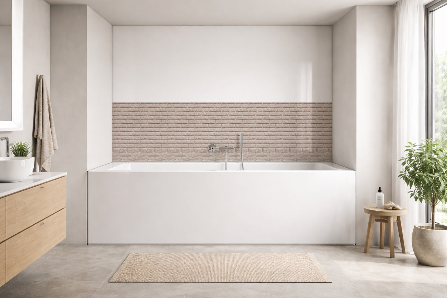 Badewannenverkleidung Steinoptik