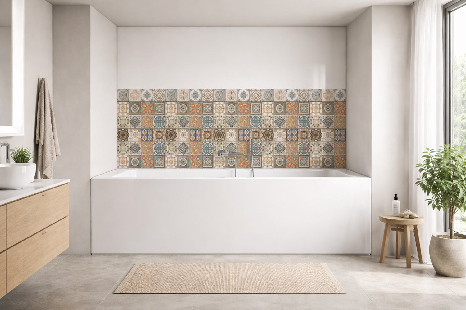 Badewannenverkleidung Patchwork