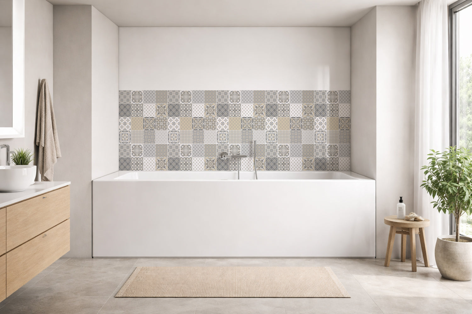 Badewannenverkleidung Patchwork