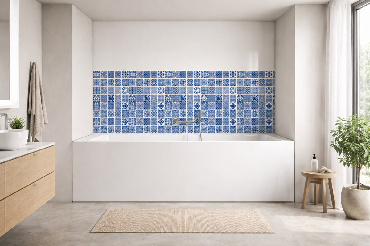 Badrückwand Patchwork