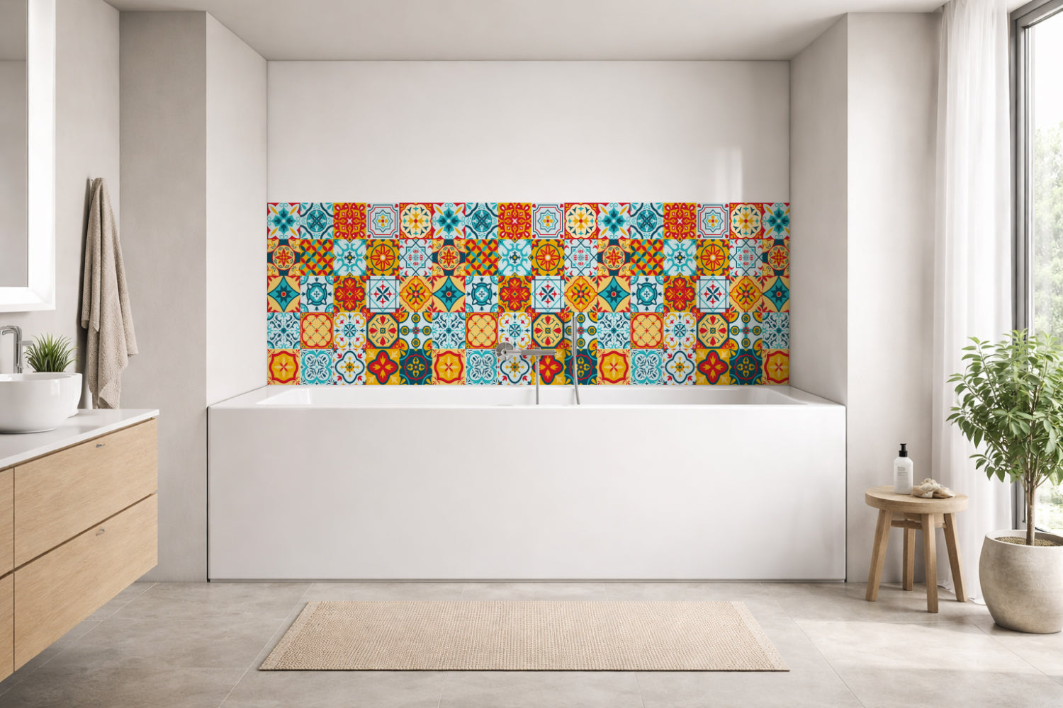 Badewannenverkleidung Patchwork