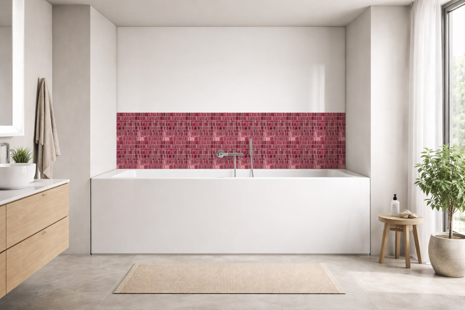 Badewannenverkleidung Fliesenoptik