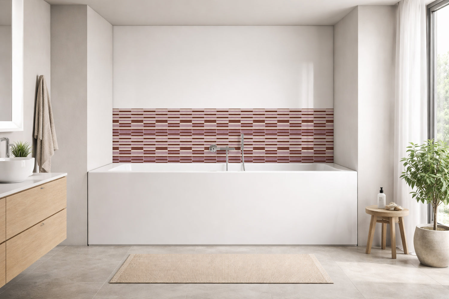 Badewannenverkleidung Fliesenoptik