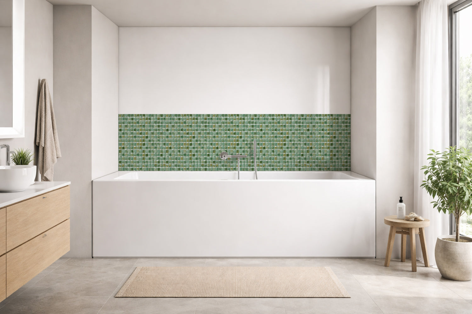 Badewannenverkleidung Fliesenoptik