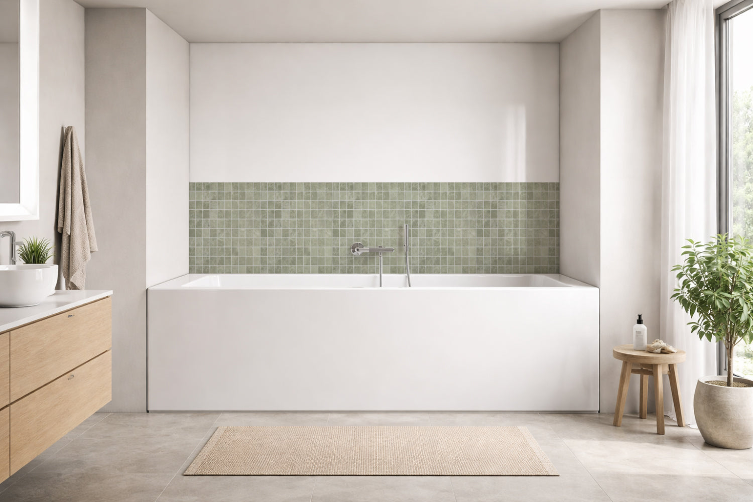 Badewannenverkleidung Fliesenoptik