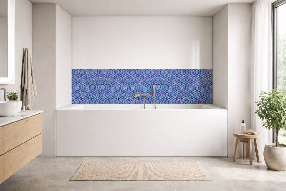 Badrückwand Fliesenoptik