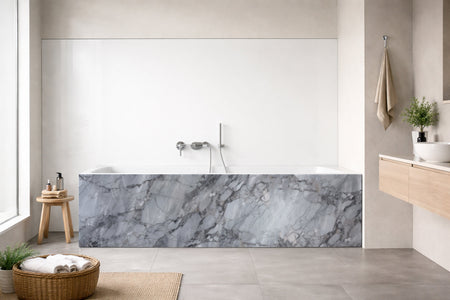 Badewannenverkleidung Marmoroptik