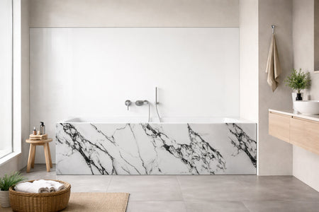 Badewannenverkleidung Marmoroptik