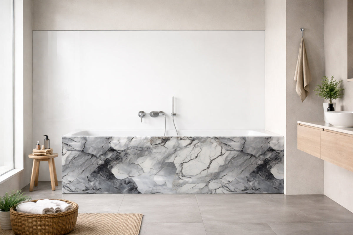 Badewannenverkleidung Marmoroptik