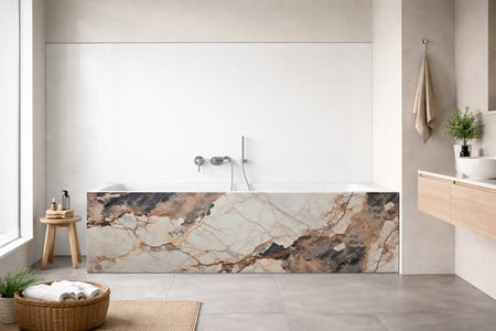 Badewannenverkleidung Marmoroptik