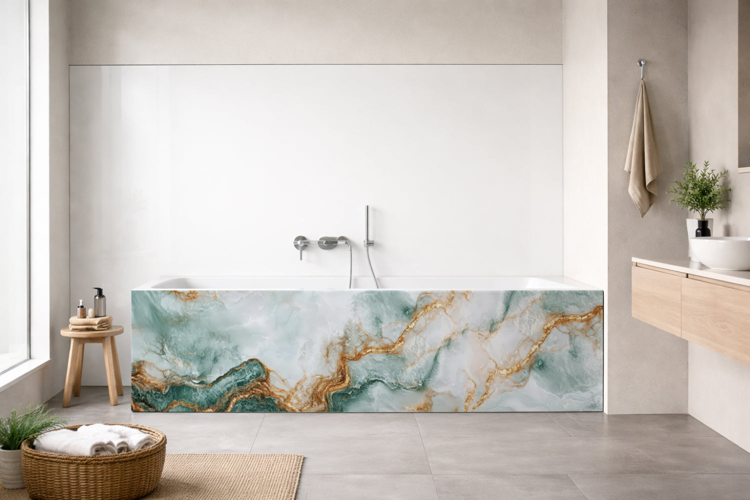 Badewannenverkleidung Marmoroptik