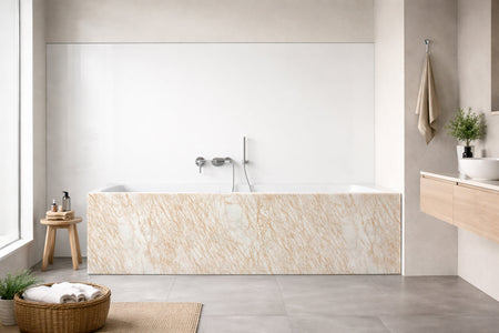 Badewannenverkleidung Marmoroptik